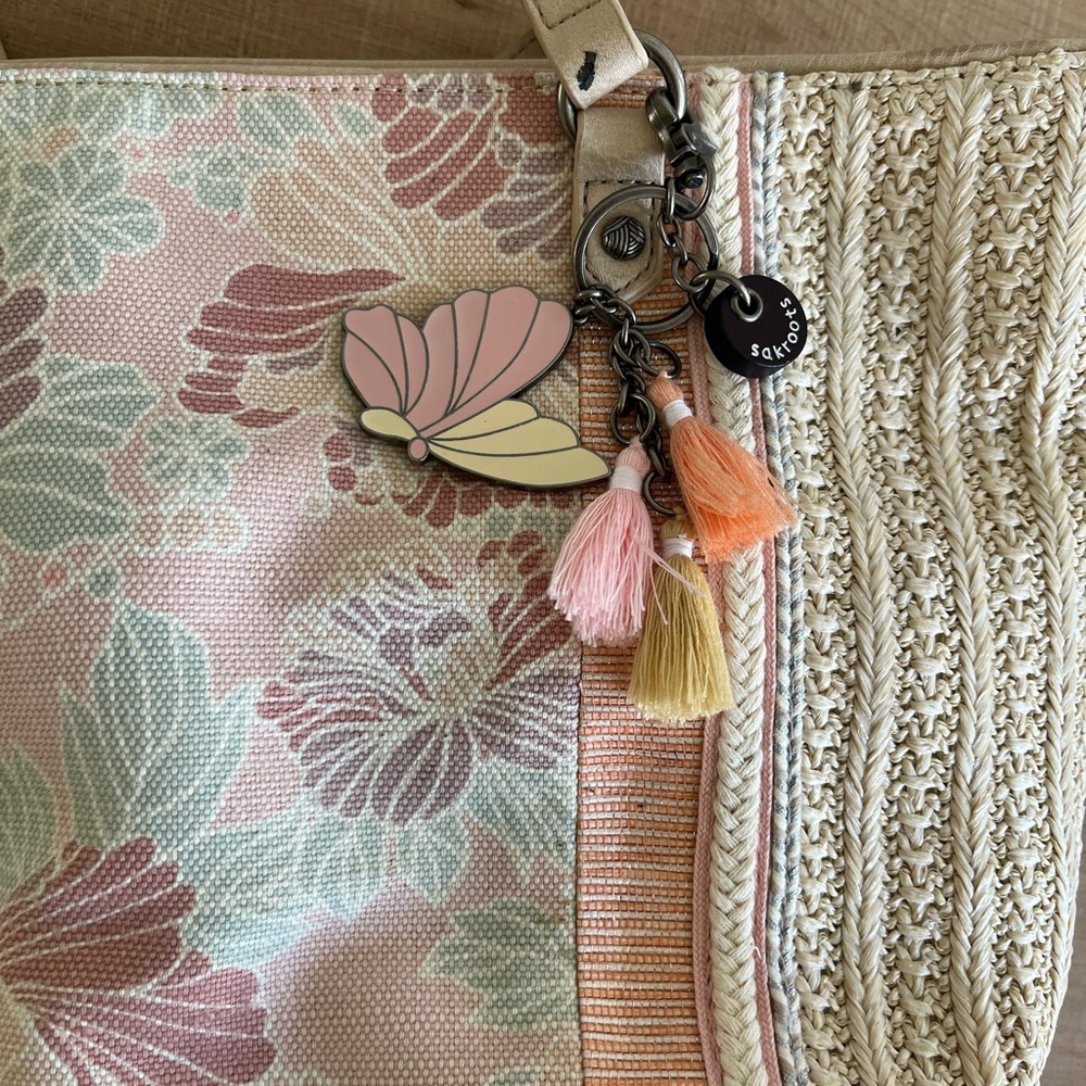 Sakroots Cream and Pink Floral Tote - Picture 4 of 7